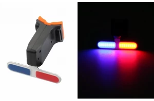 Ліхтар габаритний задній (Police) BC-TL5454 червоно-синій LED, USB, LTSS-026