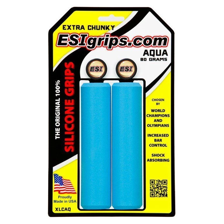 Грипсы ESI Extra Chunky Aqua (голубые), XLCAQ