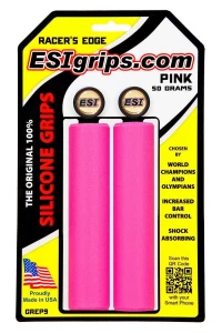Грипсы ESI Racer's Edge Pink (розовые), GREP9