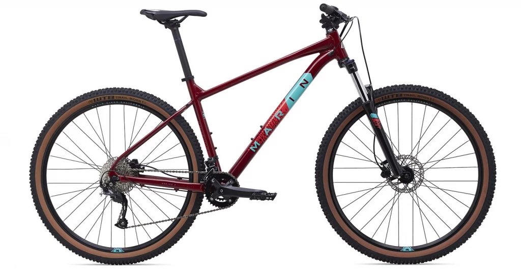 Велосипед 29" Marin BOBCAT TRAIL 4 (2021) Gloss Crimson/Teal/Red