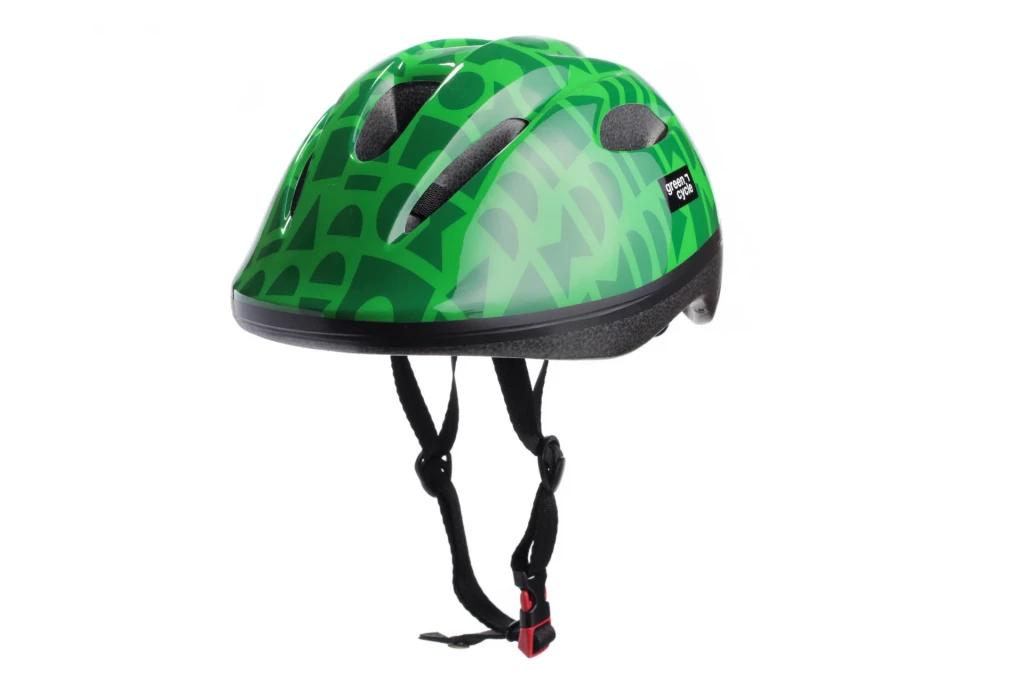 Шлем детский Green Cycle MIA размер 50-54см зеленый лак, HEL-15-94