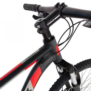 Велосипед 26" Trinx Majestic M100 Matt black/red/cyan