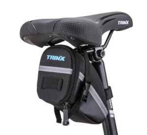 Велосумка підсідельна Trinx ТВ 34, чорно-сіра