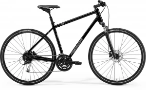 Велосипед 28" Merida CROSSWAY 100 (2021) glossy black(matt silver), 6110882839
