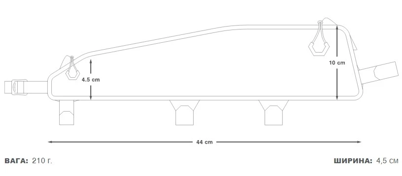 Сумка APIDURA Racing Long Top Tube Pack