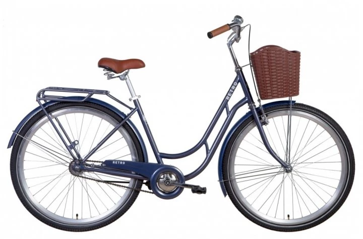 Велосипед 28" Dorozhnik RETRO (2021) синій, OPS-D-28-219