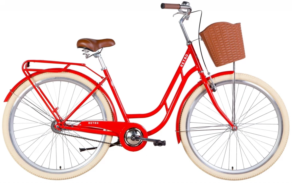 Велосипед 28" Dorozhnik RETRO (2022) помаранчевий, OPS-D-28-307