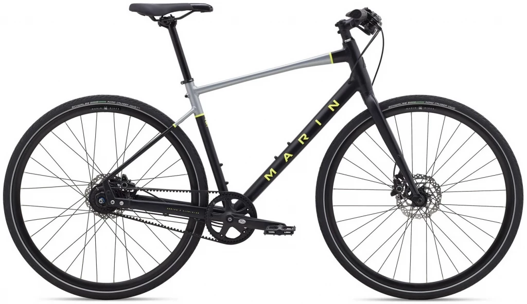 Велосипед 28" Marin PRESIDIO 3 2022 Satin Black/Charcoal/Gloss Hi-Vis Yellow