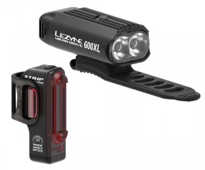 Комплект світла Lezyne Micro Drive 600XL / STRIP Pair Чорний / Чорний 600/150 люменів Y13 (4712806 002343)