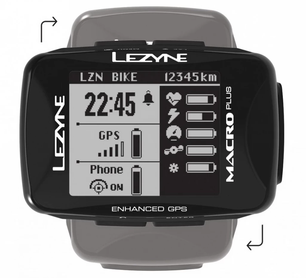 Велокомп'ютер Lezyne  Macro Plus GPS чорний Y13 (4712806 002770)