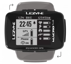 Велокомпьютер Lezyne Macro Plus GPS черный Y13 (4712806 002770)