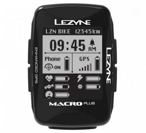 Велокомп'ютер Lezyne  Macro Plus GPS чорний Y13 (4712806 002770)
