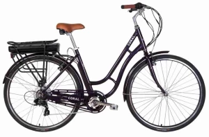 Электровелосипед 28" Dorozhnik CORAL 350Вт (2022) сливовый, ELB-D-28-034