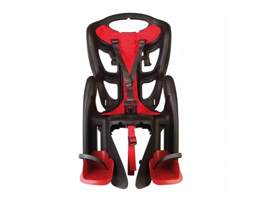 Сидіння задн. Bellelli Pepe Сlamp (на багажник) до 22кг, чорне з червоною підкладкою, SAD-18-24