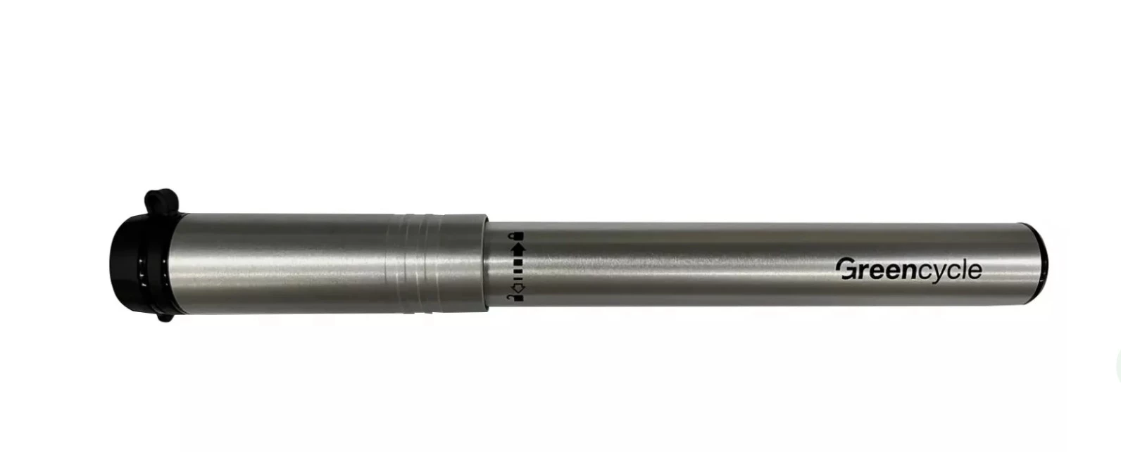 Мининасос Green Cycle GPM-1871A алюминиевый с манометром, Presta+Schrader, 120psi, PUM-14-01