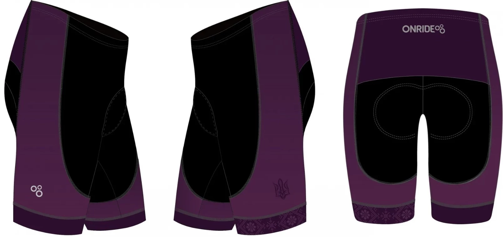 Велотрусы женские без лямок ONRIDE Cuddle, фиолетовый