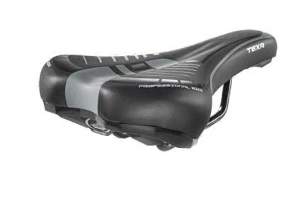 Седло Selle Monte Grappa TEXA 3300 GR, черный/серые полоски, 275x148 мм, 3300-GR