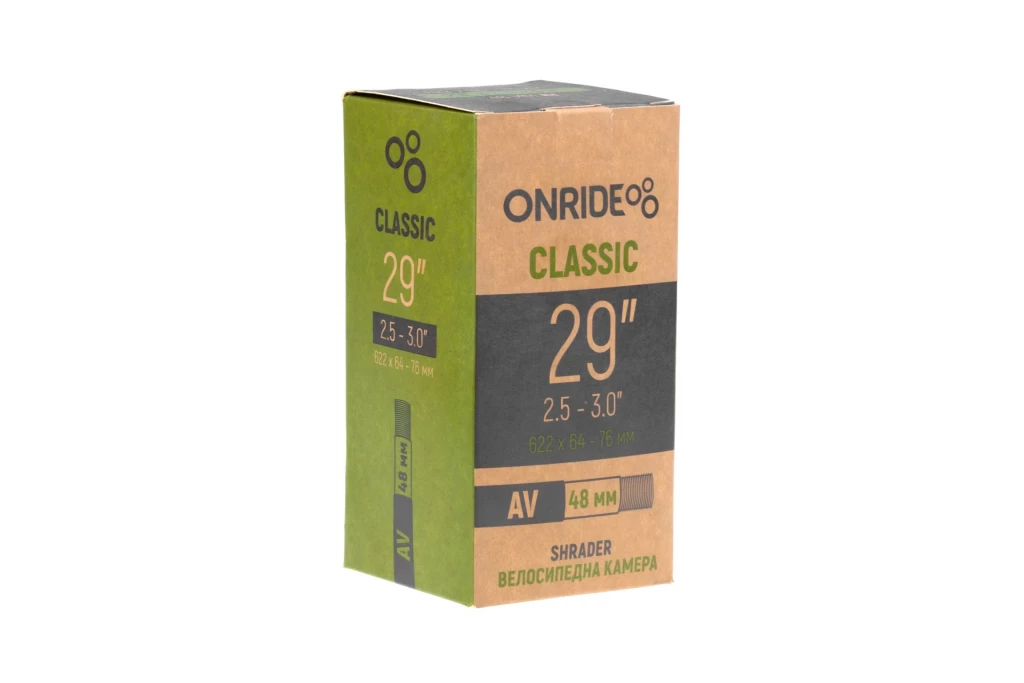 Камера ONRIDE Classic 29"x2,5-3,0" (622x64-76) AV 48, 2526116102920