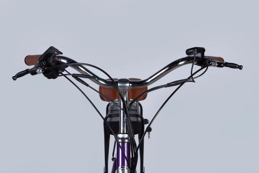 Велосипед з електроприводом 28" AL Dorozhnik eCORAL DD FR рама-19" 36B 12.5А*г 500Вт фіолетово-синій YS 750 2025, ELB-D-28-077