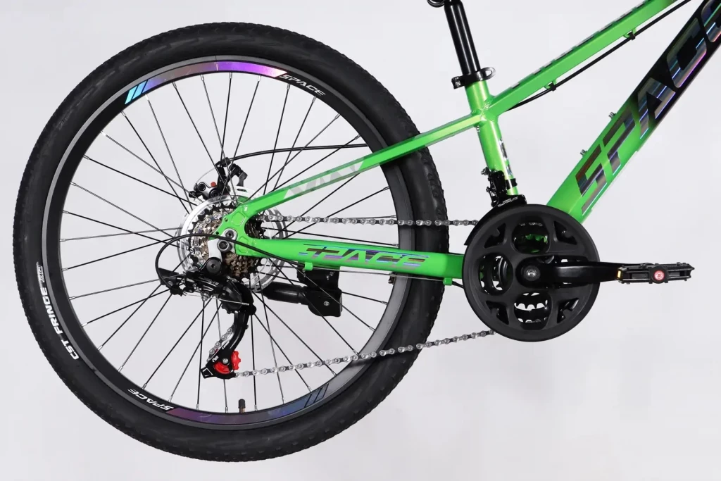 Велосипед AL 24" SPACE PHAETON DD FR рама-11" зелено-чорний 2026