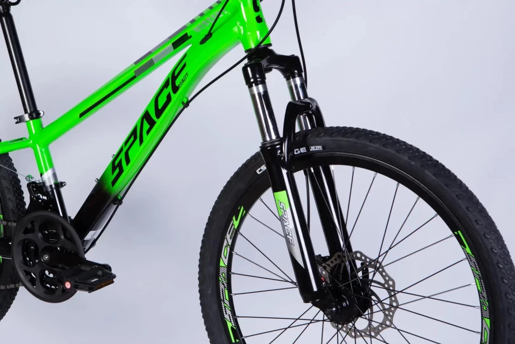 Велосипед AL 24" SPACE MERCURY DD FR рама-11" зелено-чорний 2026