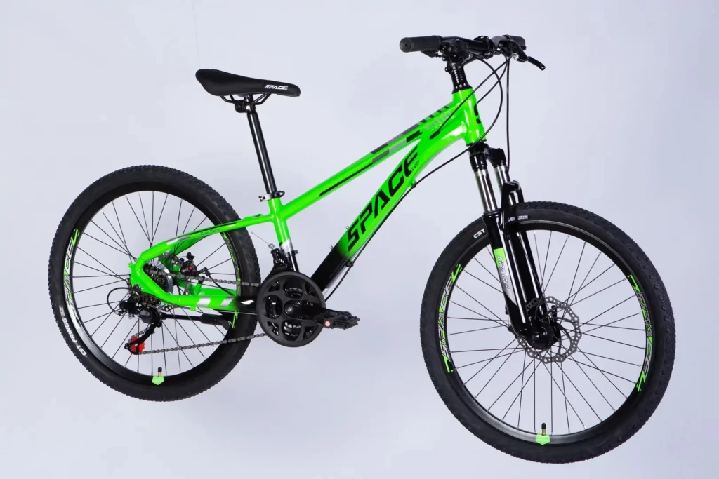 Велосипед AL 24" SPACE MERCURY DD FR рама-11" зелено-чорний 2026