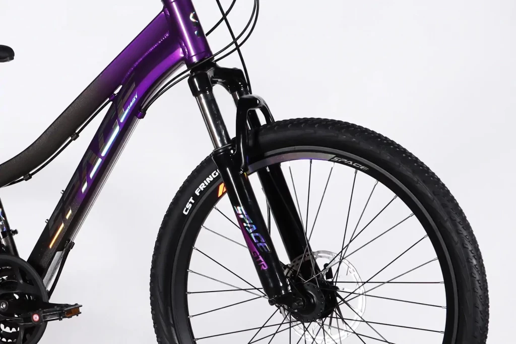 Велосипед AL 24" SPACE IZIDA DD FR рама-11" фіолетово-сріблястий 2026