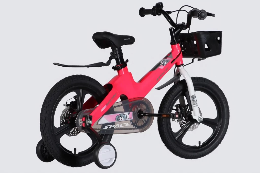 Велосипед Mg 16" SPACE KID MOON DD рама-9" рожевий з корзиною Pl з крилом 2026