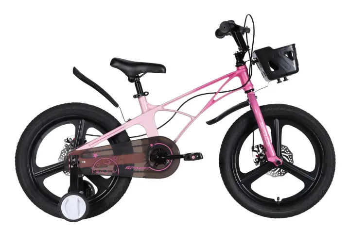 Велосипед MG 18" SPACE KID ANDROMEDA DD рама-10" рожево-малиновий